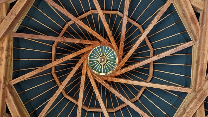 Bunraku theater ceiling